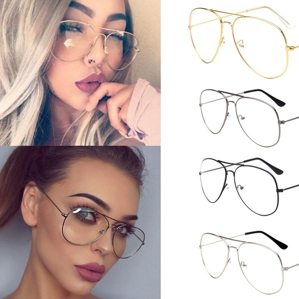 Gold frame sale glasses fashion