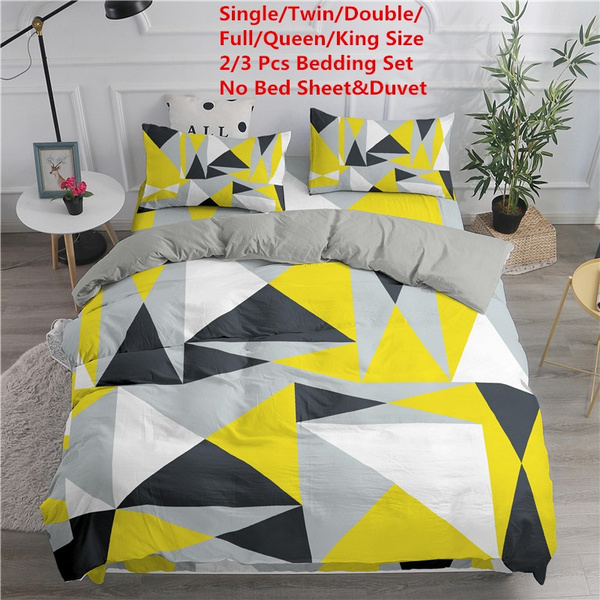 black and yellow quilt cover