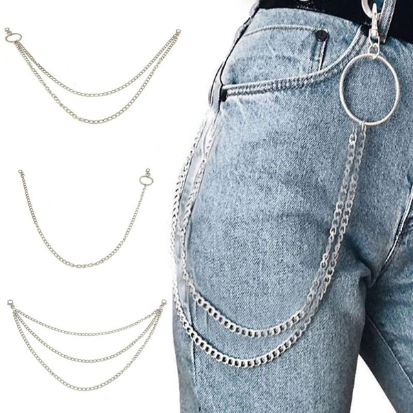 Silver Single Circle Multi-layer Hip 
