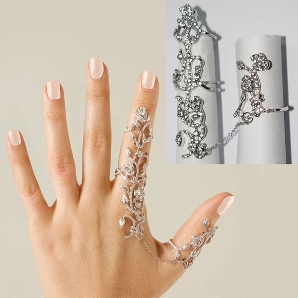 Lattice Long Diamond & Rose Gold Ring – Devijewelsbyradhikac