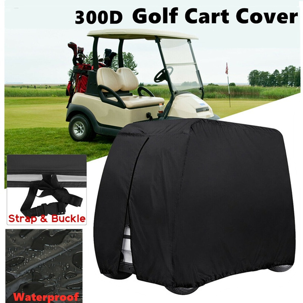 Golf Car Cover 300d Heavy Duty Waterproof Fits Yamaha Ez Go Club Golfcar Storage Wish - Waterproof Seat Covers For Golf Carts