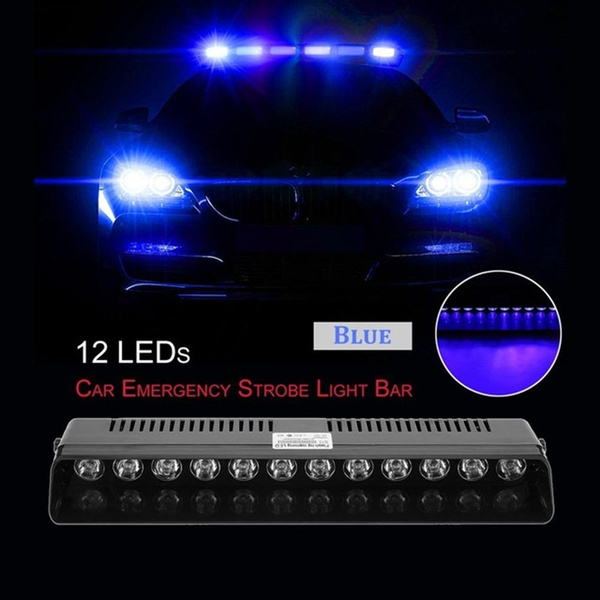 Vehicle 12LED Police Strobe Lights Options Super Bright Emergency