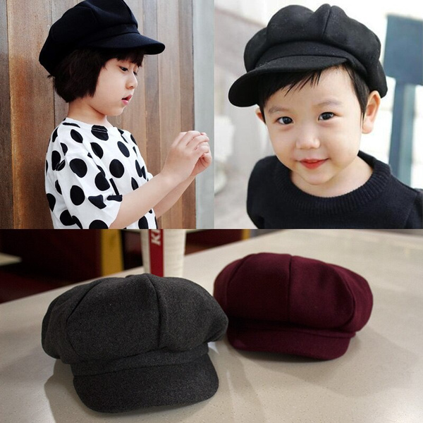 Toddler flat cheap peak hats