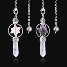 pink, crystal pendant, quartz, Jewelry