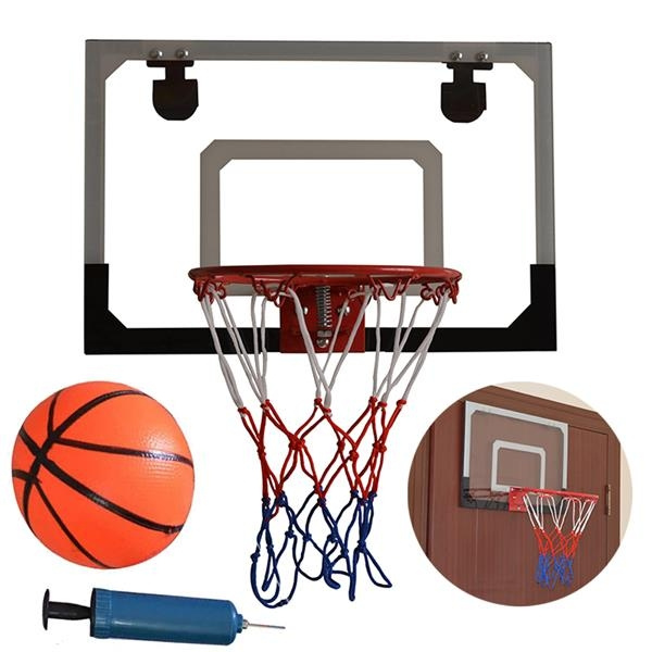 Mini Basketball Hoop System Indoor Outdoor Home Office Wall Basketball