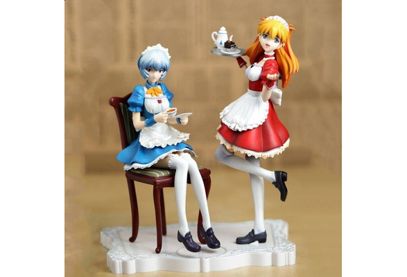 Neon Genesis Evangelion Asuka Langley Soryu Rei Ayanami Maid Ver