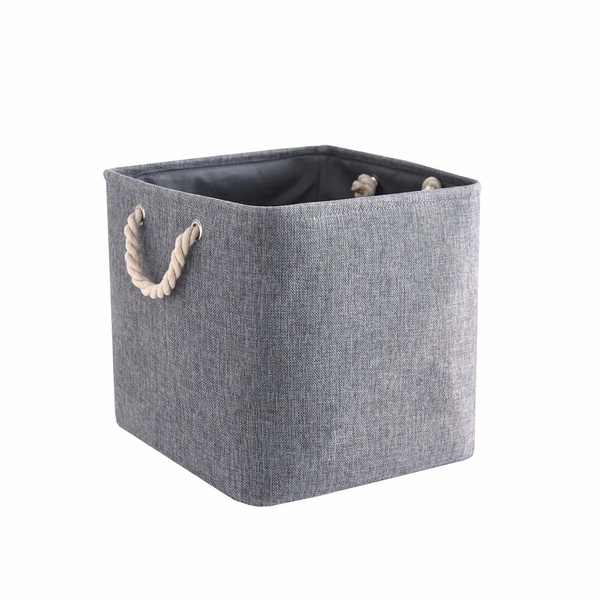 Mangata Storage Box set of 3, Canvas Fabric Storage Baskets with