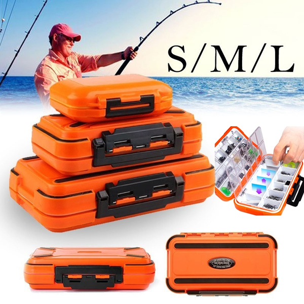 Fishing Lure Bait Tackle Waterproof Storage Box Case With 28