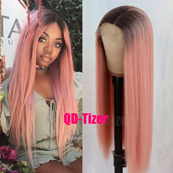 Pink shop wig roots