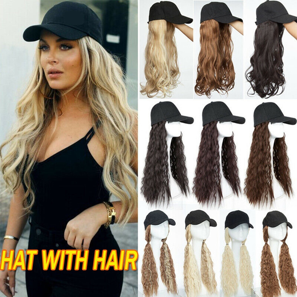 Long hair best sale ball cap