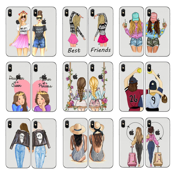 Cartoon Transparent Silicone Best Friend Phone Case for IPhone 7 8 Plus XS MAX XR Cute Soft Sister Bro Couple Cover for IPhone X 6 6S Plus 5 SE Coque Fundas | Wish Cartoon Transparent Silicone Best Friend Phone Case for IPhone 7 8 Plus XS MAX XR Cute Soft Sister Bro Couple Cover for IPhone X 6 6S Plus 5 SE Coque Fundas | Wish