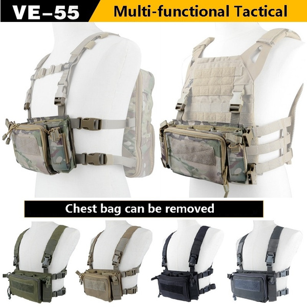 Quick Release Hunting Vest Chest Rig can fit for Tactical Vest Backpack