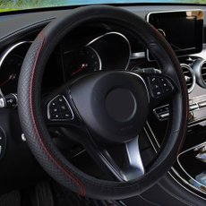 Car Universal Steering Wheel Cover Anti-Slip  Embossing Leather Auto Steering Wheel Cover