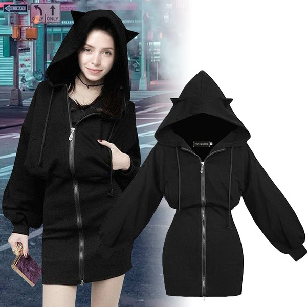 long sweatshirt zip up