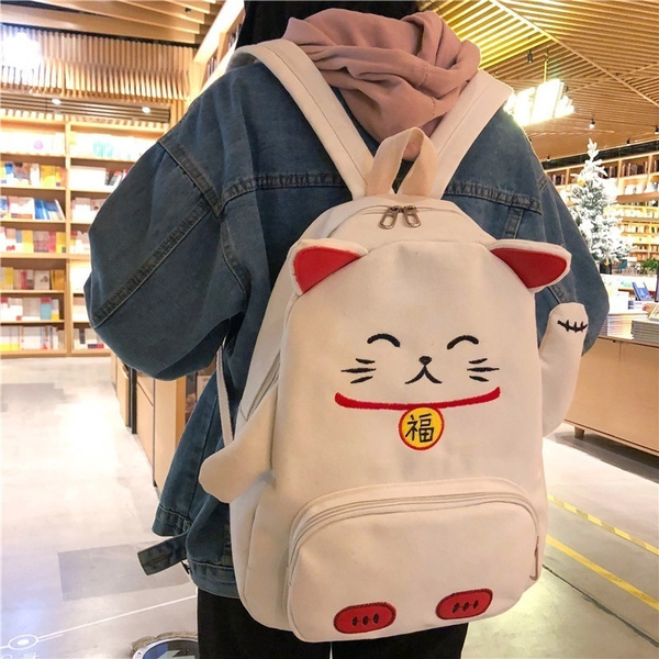 Amazon.com: LParkin Lucky Japanese Cat Pencil Case Cute Maneki Neko Cat  Pencil Bag Pouch Case Makeup Cosmetic Bag Kawaii Gadget Box Stationary :  Beauty & Personal Care