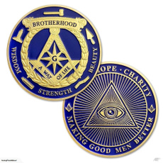 goldcoin, masonic, goldplated, Jewelry