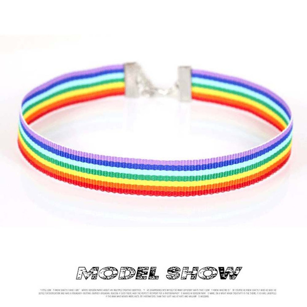 Necklace - Rainbow Ribbon (Large)