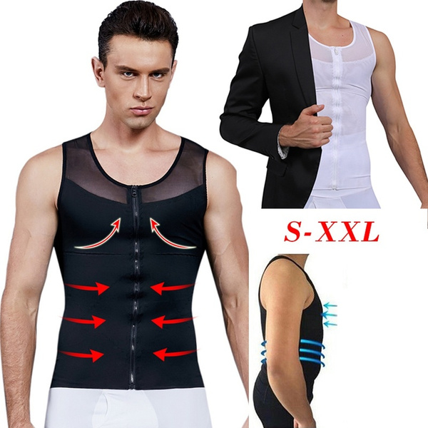Zipper Men's Strong Compression Shirt 