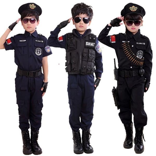 Boys Policemen Costumes Children 