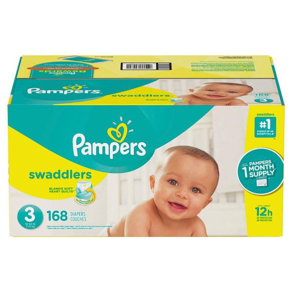 168 pampers swaddlers size hot sale 3