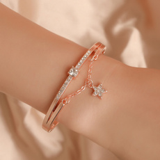 Crystal Bracelet, bangle bracelets, DIAMOND, Star