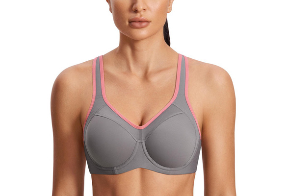 Women'S Full Support High Impact Racerback Lightly Lined Underwire