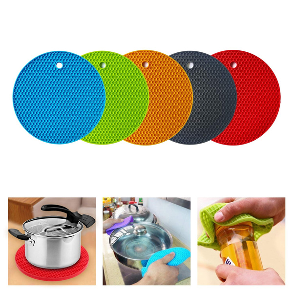 5 Packs Silicone Trivet Mats Silicone Trivets For Hot Pots Pans Hot Dishes Durab