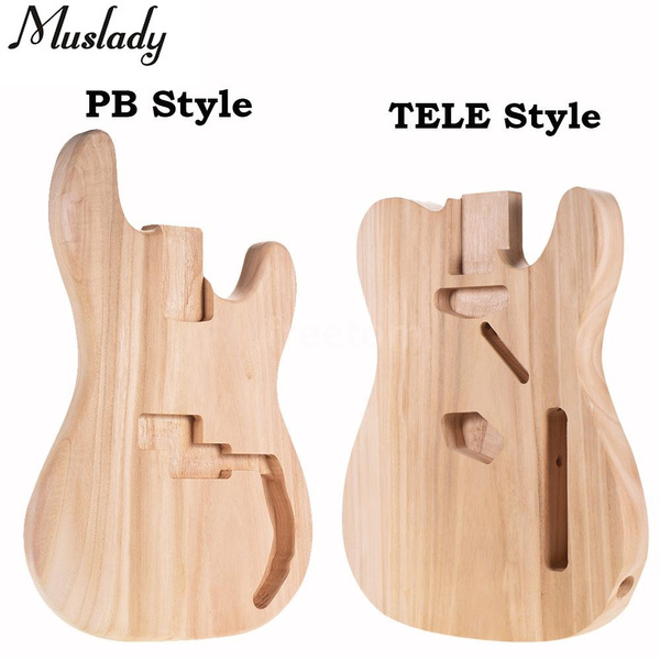 Muslady Unfinished Electric Guitar Body Sycamore Wood Blank Guitar Barrel Pb T02 For Pb Style Bass Guitars Diy Parts Tl T02 For Tele Style Electric Guitars Diy Parts Wish