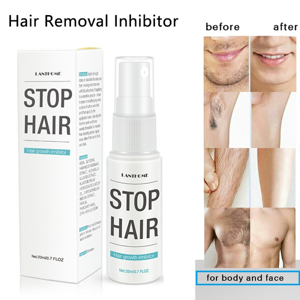 Painless Permanent Stop Hair Growth Inhibitor Smooth Body Hair Removal  Treatment Spray 20ML | Wish