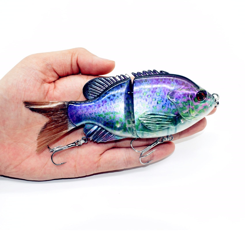 6" Fishing Lure Swimbaits Hard Bait Crankbait Sunfish Pike Muskie Bass Bait  | eBay