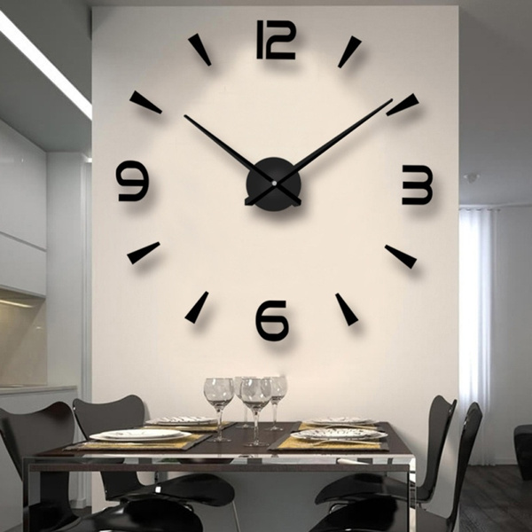 40inch 3d Wall Clock Acrylic Mirror Creative Digital Wallclock Fashion Simple Post Without Battery Wish - 40 Inch Wall Clock 40inch 3d Wall Clock Acrylic Mirror Creative Digital Wallclock Fashion Simple Post Without Battery Wish - 40 Inch Wall Clock