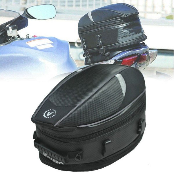 Motorcycle Seat Bag Tail Bag Waterproof Helmet Bag Motorbike Saddlebags