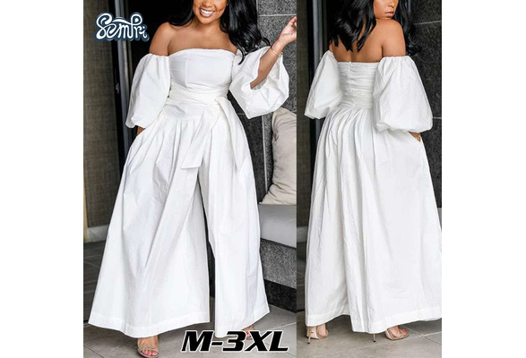 SEMFRI Fashion Women Wide Leg Jumpsuit 