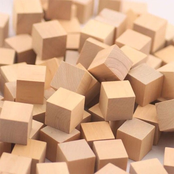 wooden cubes large