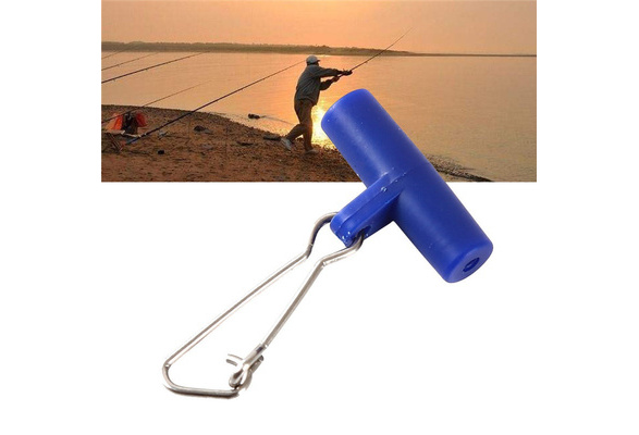 10pcs Fishing Sinker Slip Clips Plastic Head Swivel With Hooked Snap Slide 