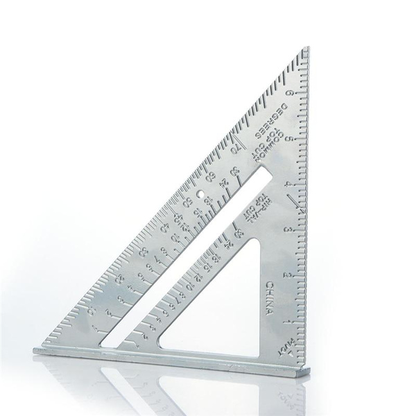 7Inch Carpenter Ruler Speed Square Protractor Aluminum Alloy Miter ...