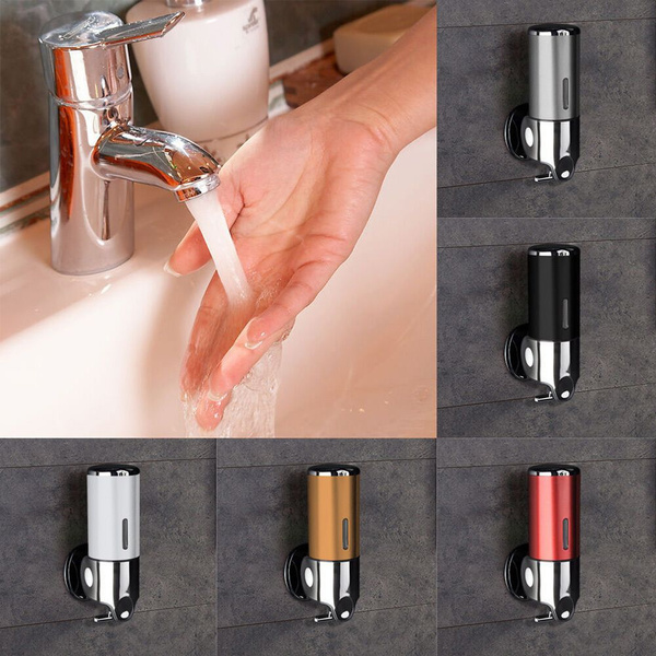 Hand Pump Shampoo Gel Dispenser Soap Container Wall Mount Soap Dispenser 
