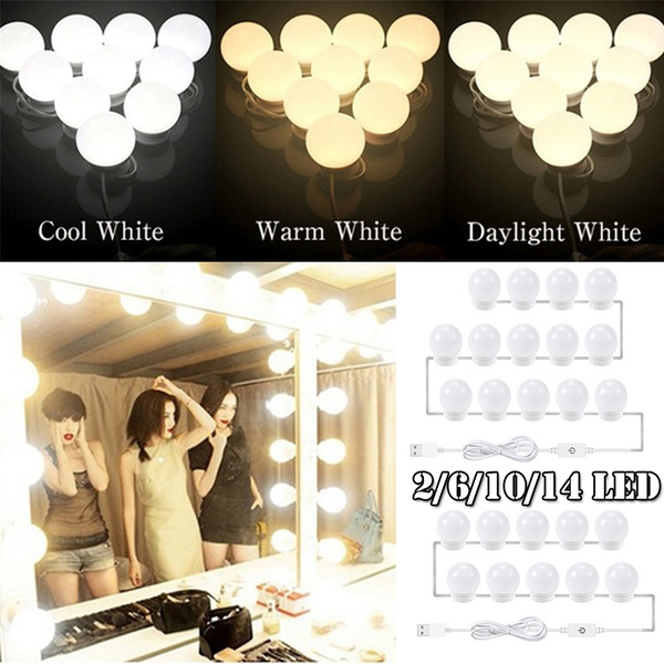Vanity Light 5v Usb Charging Celebrity, Cool White Vanity Light Bulbs