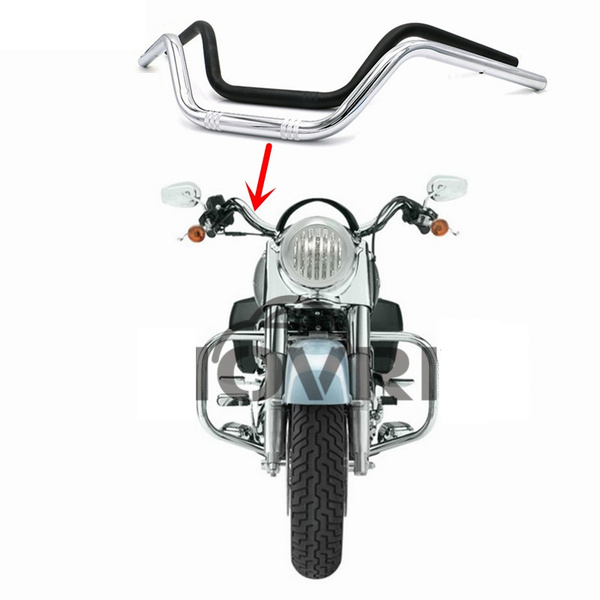 7/8" 22mm Handlebar 10''High-Rise Drag Bar for Cruiser Chopper Bobber Motorcycle
