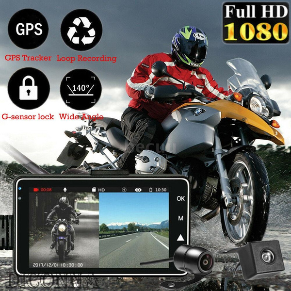 3 Inch Motorcycle Camera Dvr Motor Dash Cam With Special Dual Track Front Rear Recorder Motorbike Electronics Wish