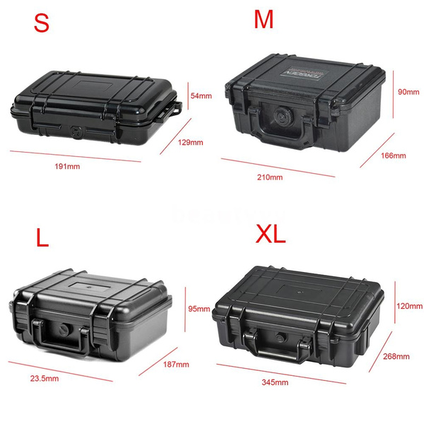 Water Resistant Safety Box ABS Plastic Tool Case Outdoor Tactical Dry Box  Sealed Safety Equipment Storage Outdoor Tool Container