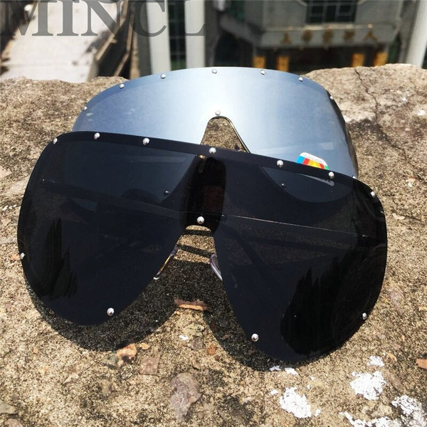 big silver sunglasses
