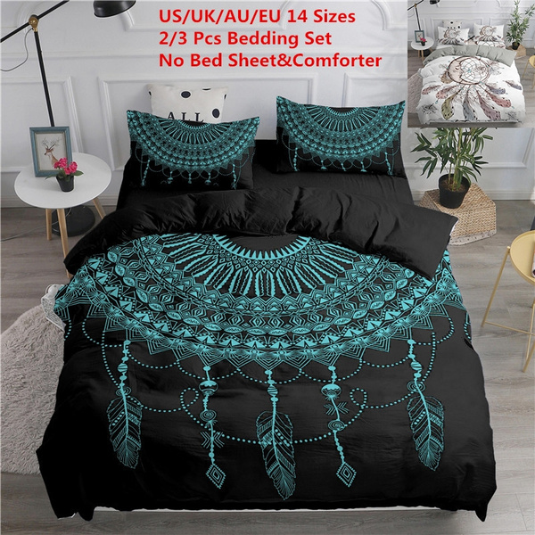Turquoise Duvet Cover Set Feather Bed, King Feather Bed Cover