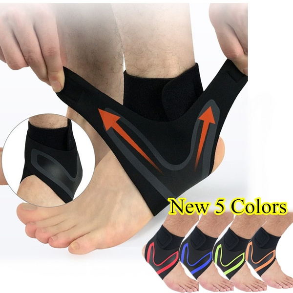 Football Ankle Protectors Brace Anti Sprain Compression Straps Foot Bandage Wrap 