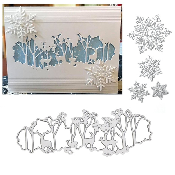 Forest Deer Cutting Dies Stencil For Scrapbooking Paper Card Embossing Craft DIY 