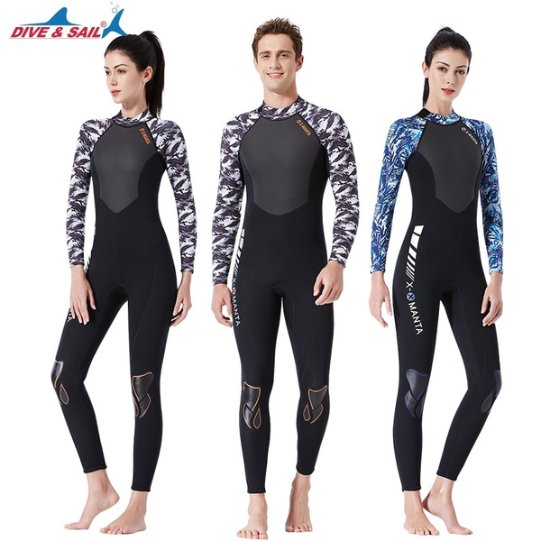 Details about   3MM Neoprene Wetsuits Couples Warm One Piece Wet Suit for Surfing  Diving 