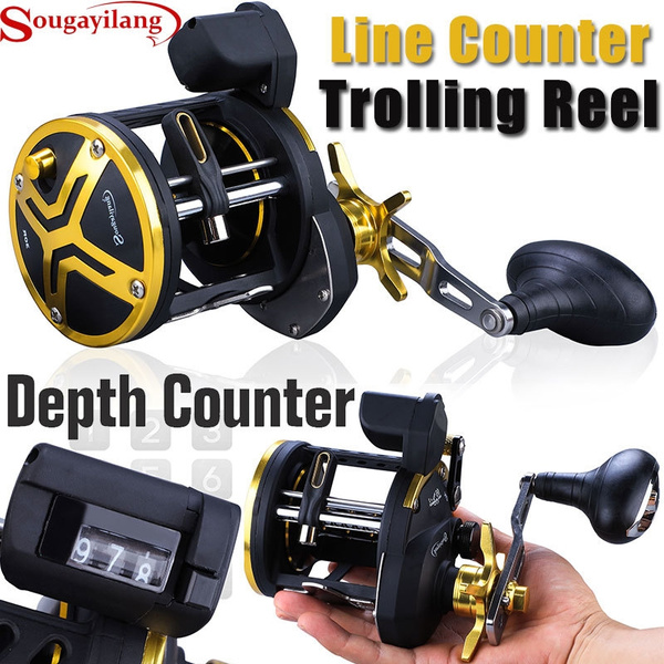 sougayilang line counter trolling reel