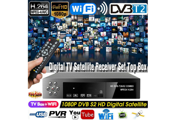 MeterMall tvcombos Smart Digital Satellite TV Receiver DVB-T2+DVB ...