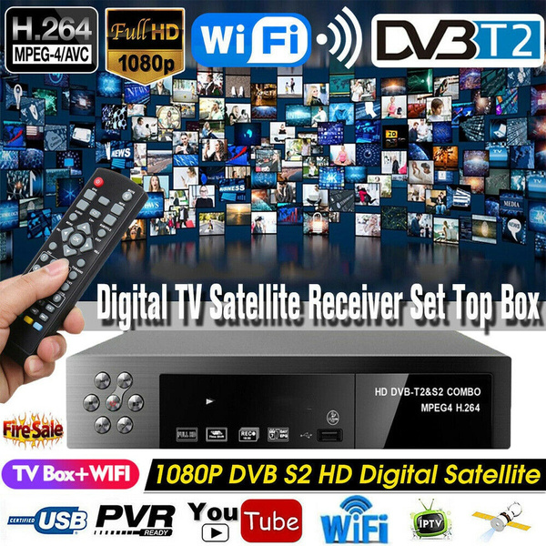 Mingbao New Full HD Smart Digital Satellite TV Receiver DVB-T2+DVB-S2 FTA 1080P Decoder Tuner MPEG4 