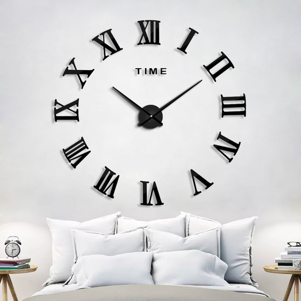 2019 New Homedecoration Wall Clock Big Mirror Modern Design Large Size Clocks Diy Sticker Unique Gift Wish - Big Mirror Wall Clocks 2019 New Homedecoration Wall Clock Big Mirror Modern Design Large Size Clocks Diy Sticker Unique Gift Wish - Big Mirror Wall Clocks